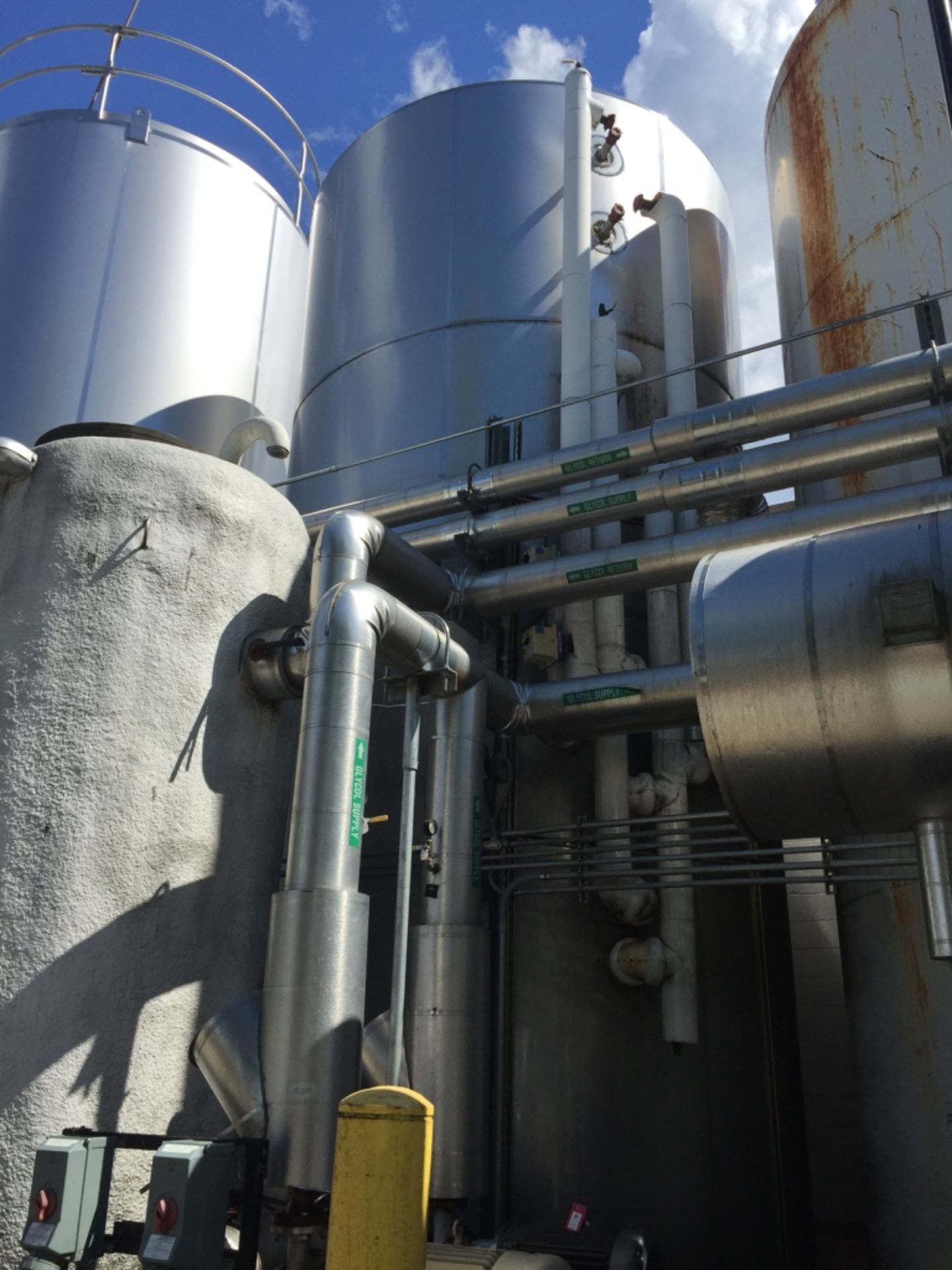 SFI 12,000 Gallon Glycol Jacketed Stainless Silo Silo #PS9 - Rigging Fee $3500, If