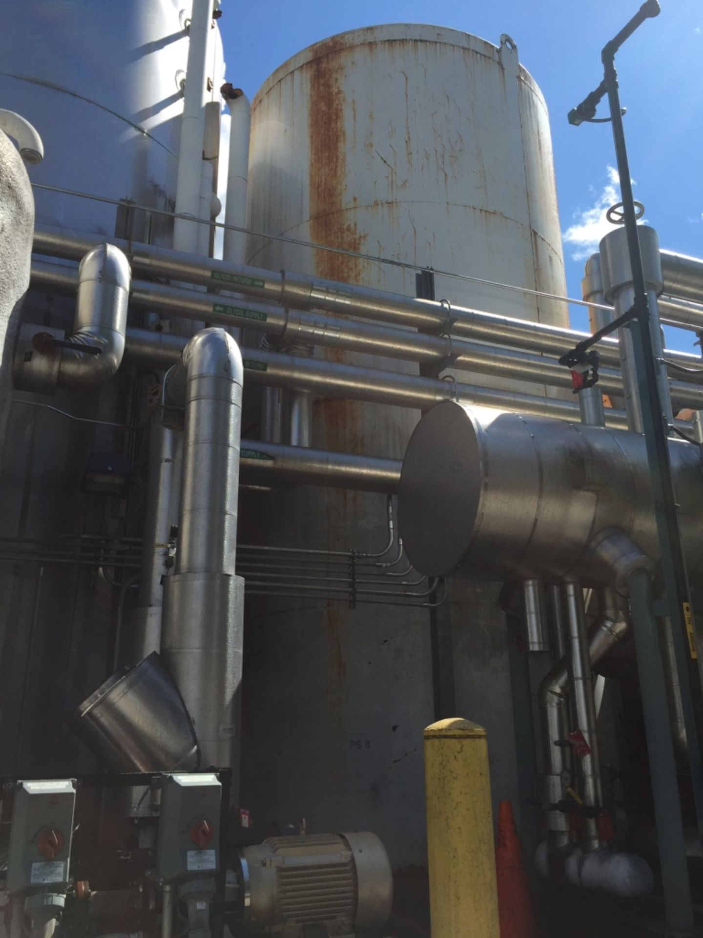 DCI 12,000 Gallon Stainless Interior Silo Silo #PS8 - Rigging Fee $3500, If Crating or