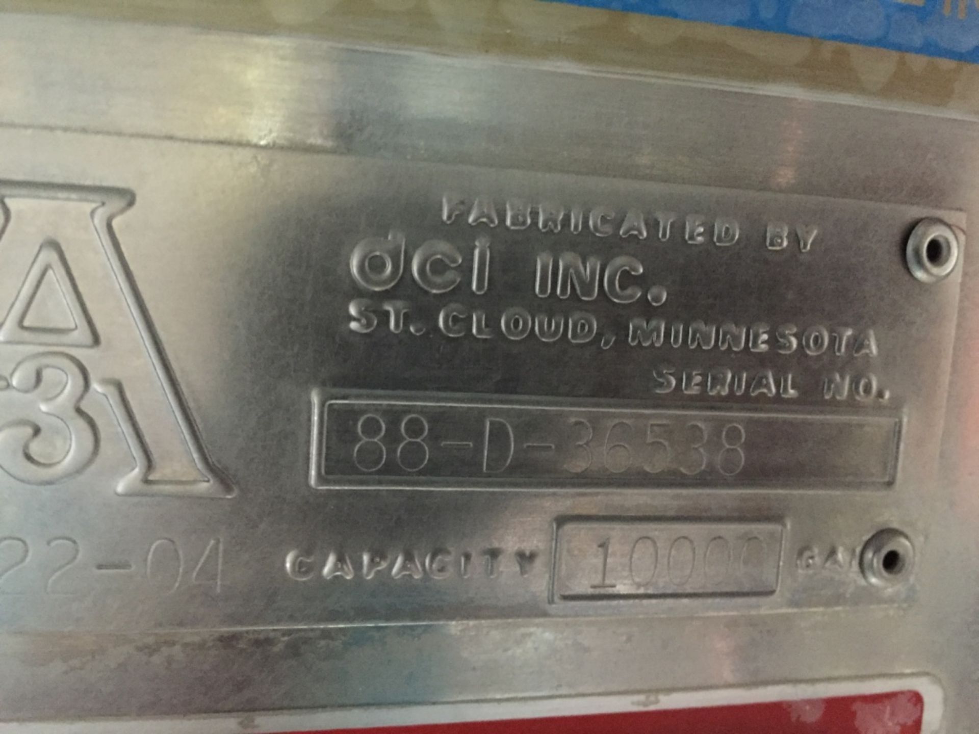 DCI 10,000 Gallon Stainless Interior Silo Silo RB2 - Rigging Fee $3500, If Crating or - Image 2 of 5