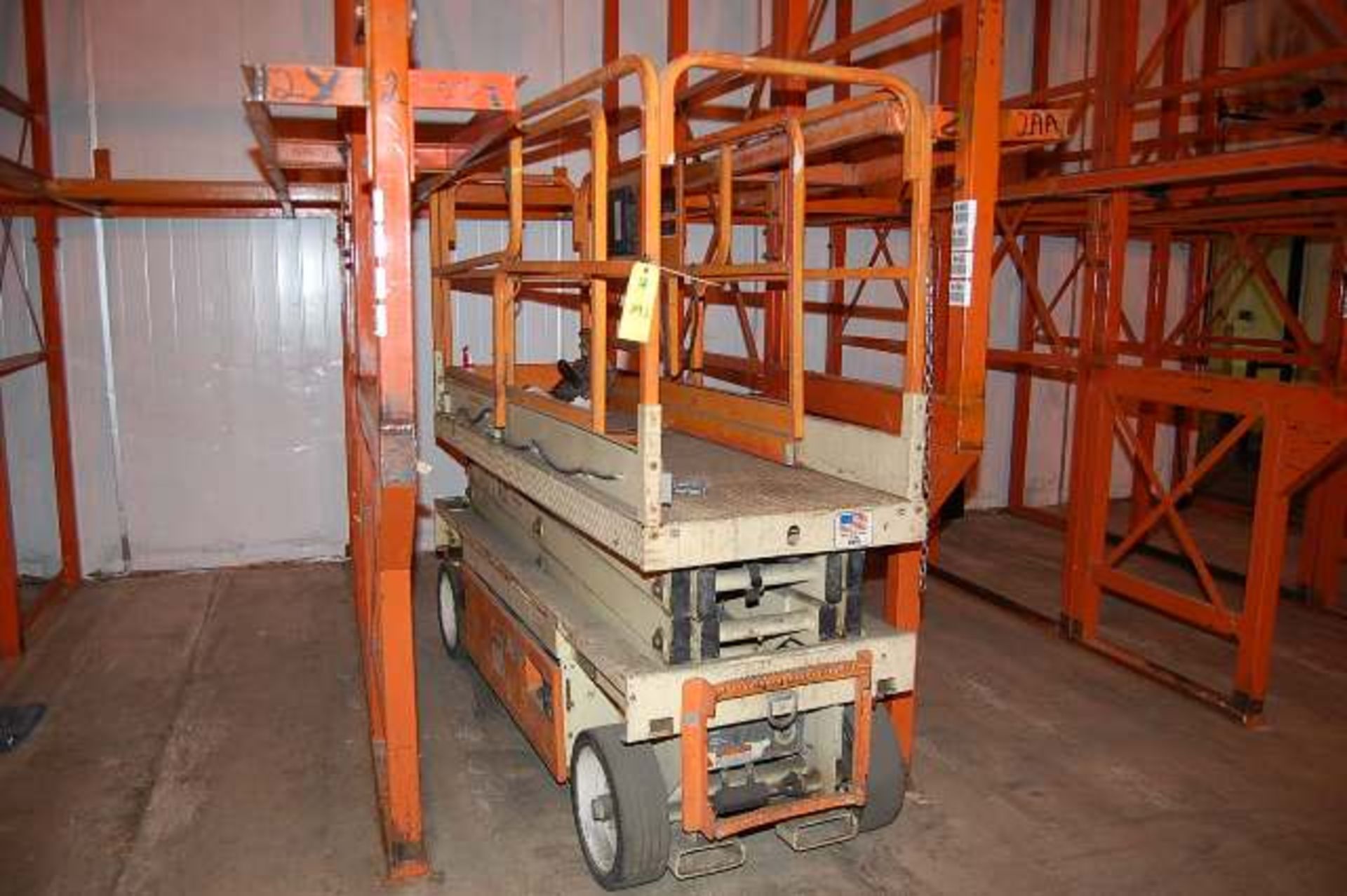 JLG Industries, Model #2033-E Electric 4-Wheel Scissor Platform, Lift Rated 750 lbs., 20 ft. Lift