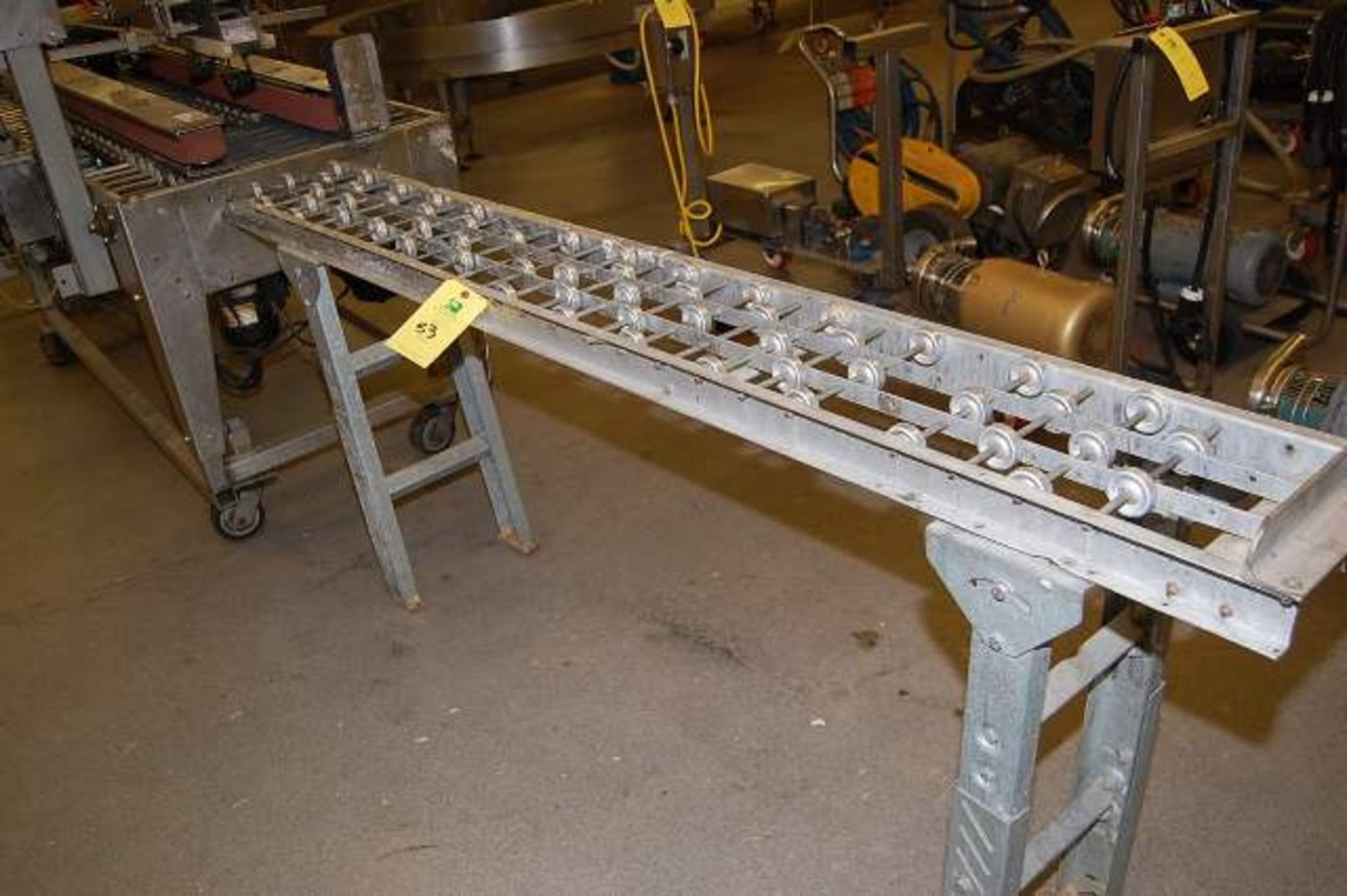 Skate Conveyor, Aluminum Rollers, 12 in. x 84 in. Length