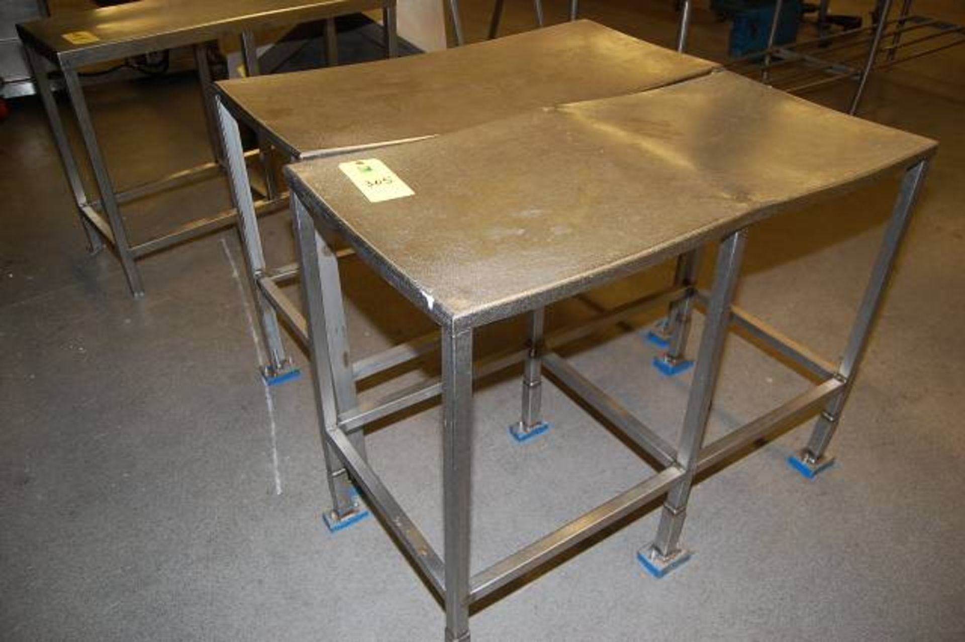 (2) SS Tables, 46 in. x 22 in.