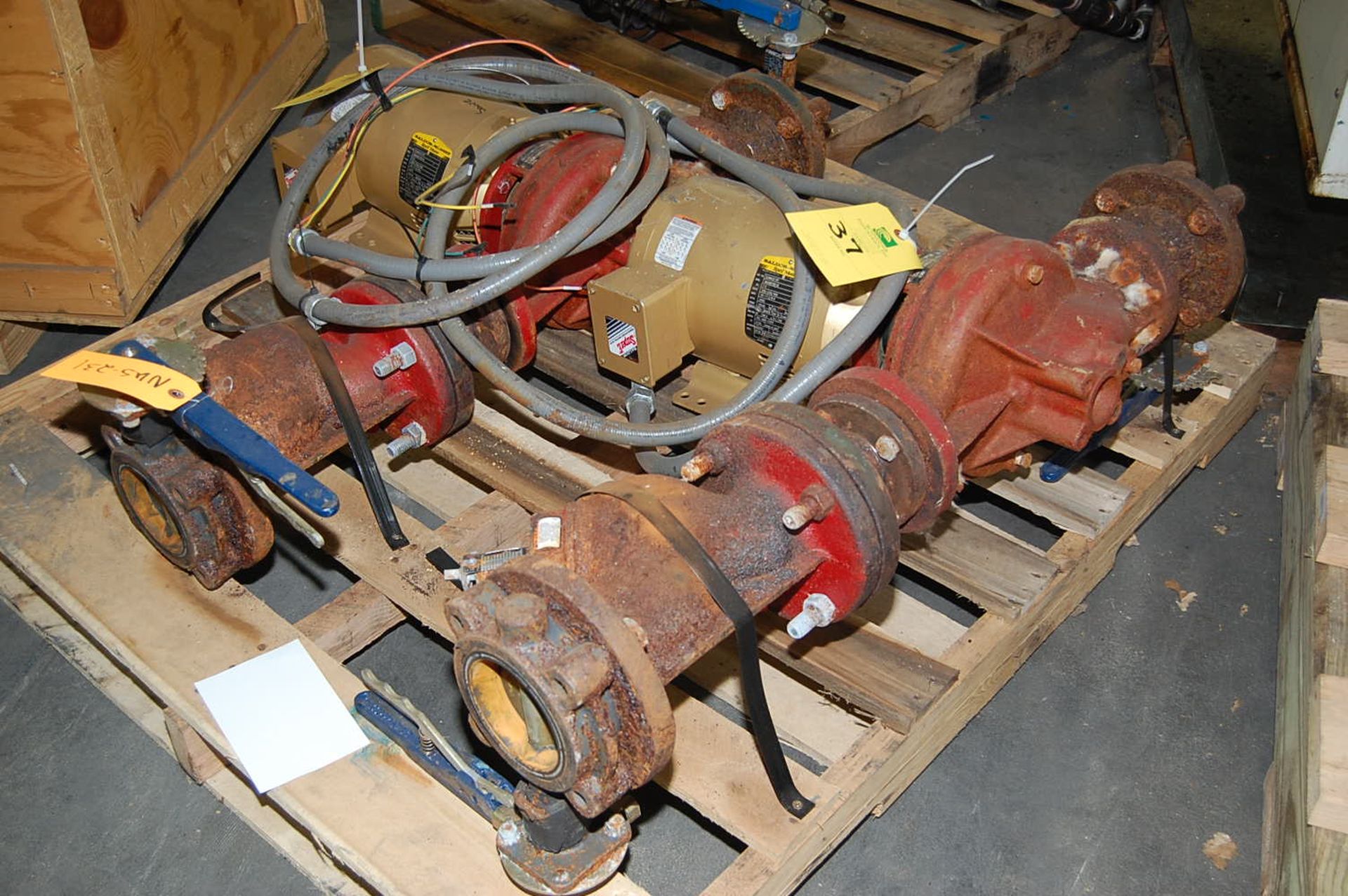 Bell & Gossett Size 80 Circulating Pump, 208-230/460 Volt w/Baldor 7 1/2 HP Super E Motor - RIGGING - Image 2 of 2