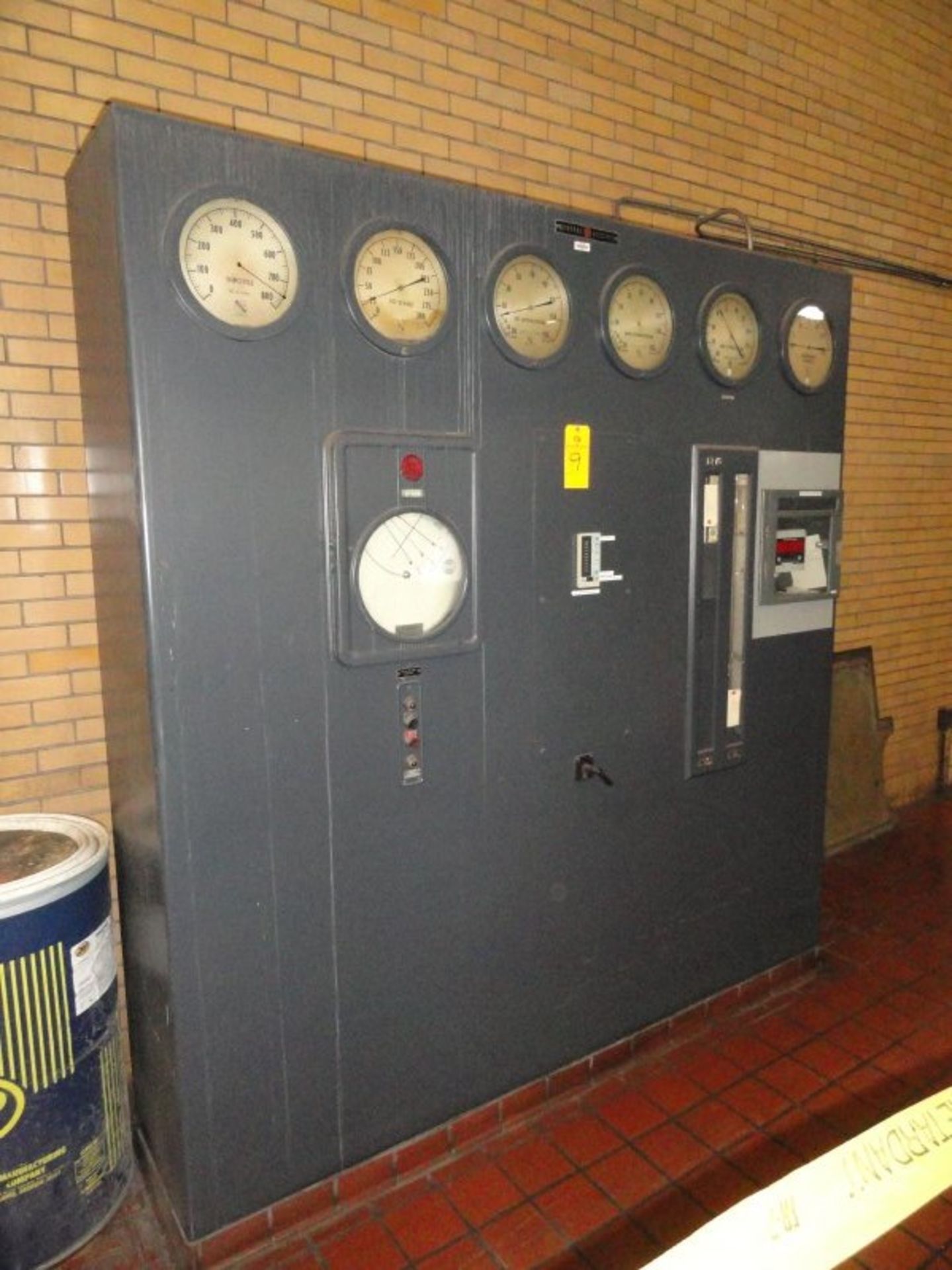 General Electric turbine generator monitoring panel, (Wire to be clipped 6" from outside panel)