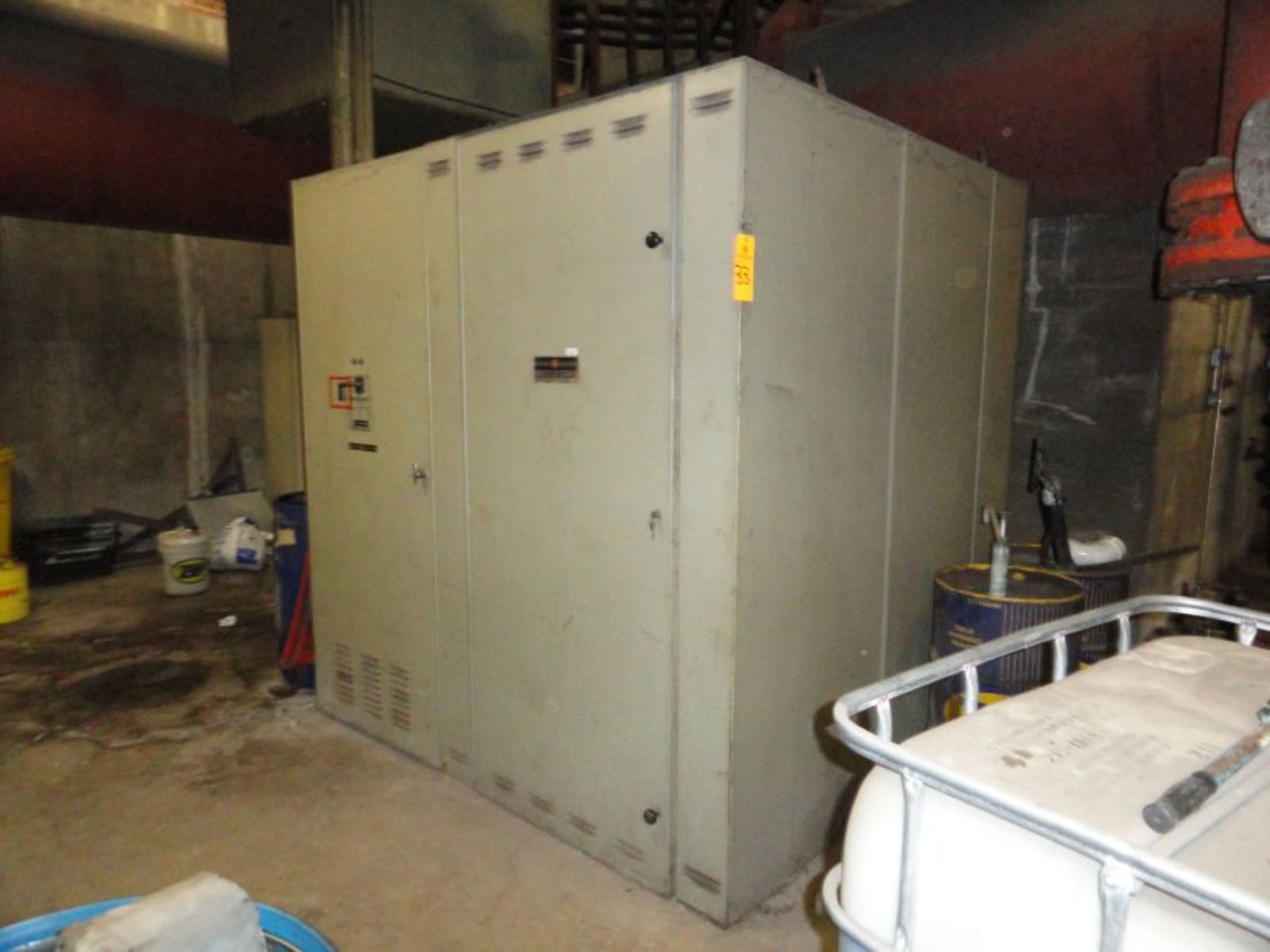 Generator No. 4 neutral breaker panel & reactor w/General Electric Magne-Blast 25,000 amp circuit