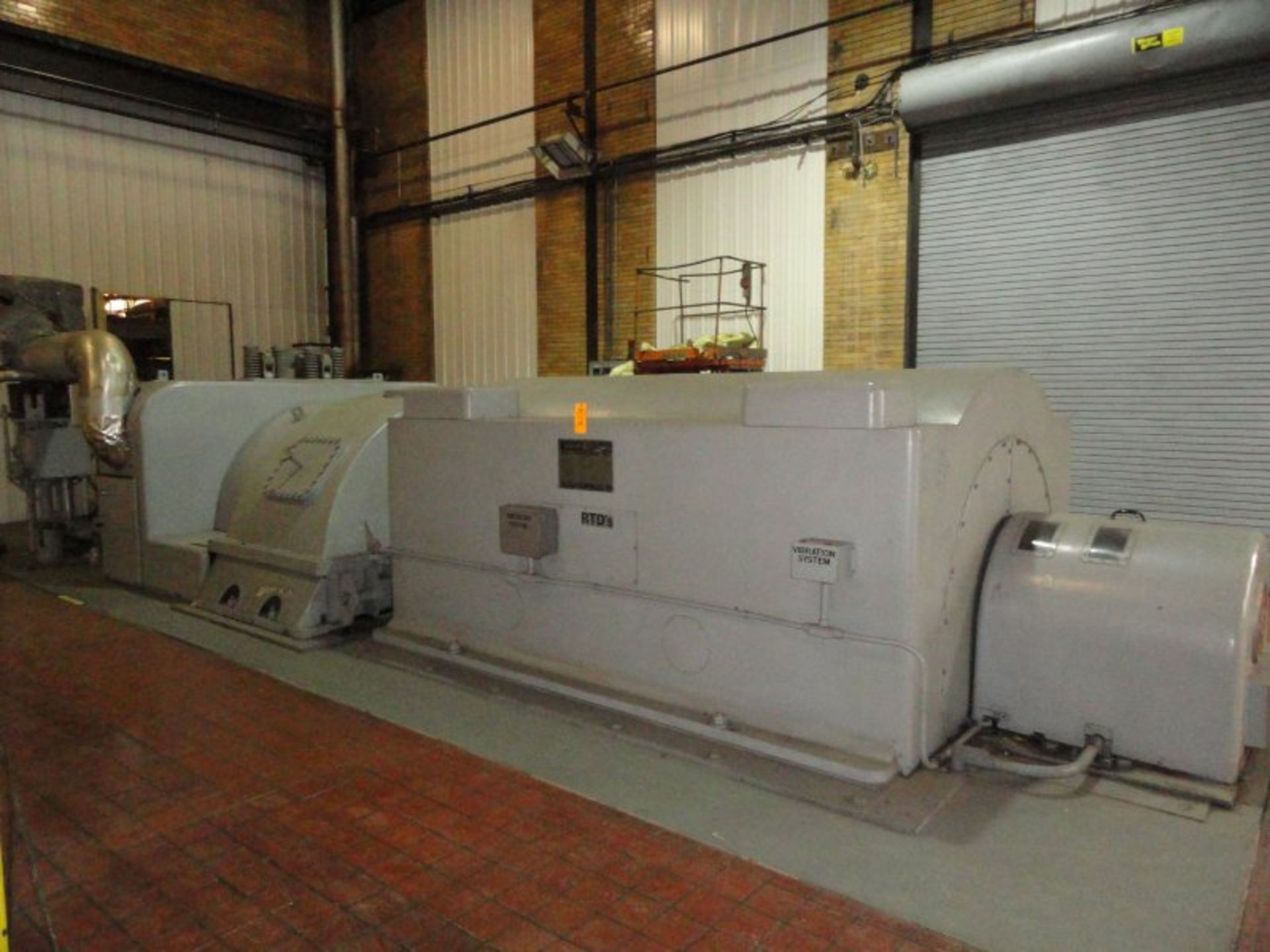 Worthington Turbine Generator, Turbine Frame T7X7Y3, Rating 12,500 K.W> At 3600 R.P.M, Inlet Steam