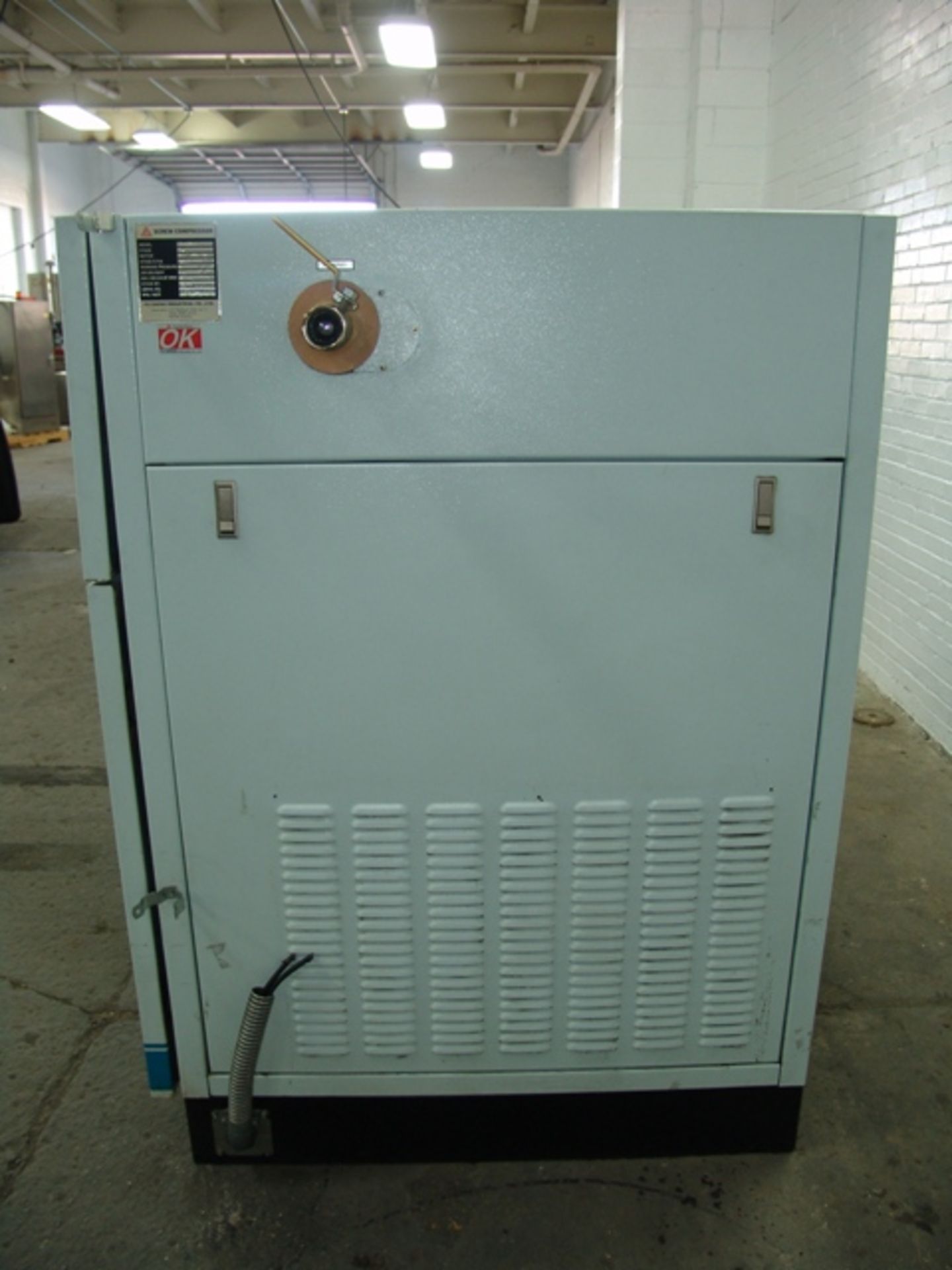 50 HP Rotary Screw Air Compressor  - RIGGING AND HANDLING FEES: $140 - Image 6 of 7