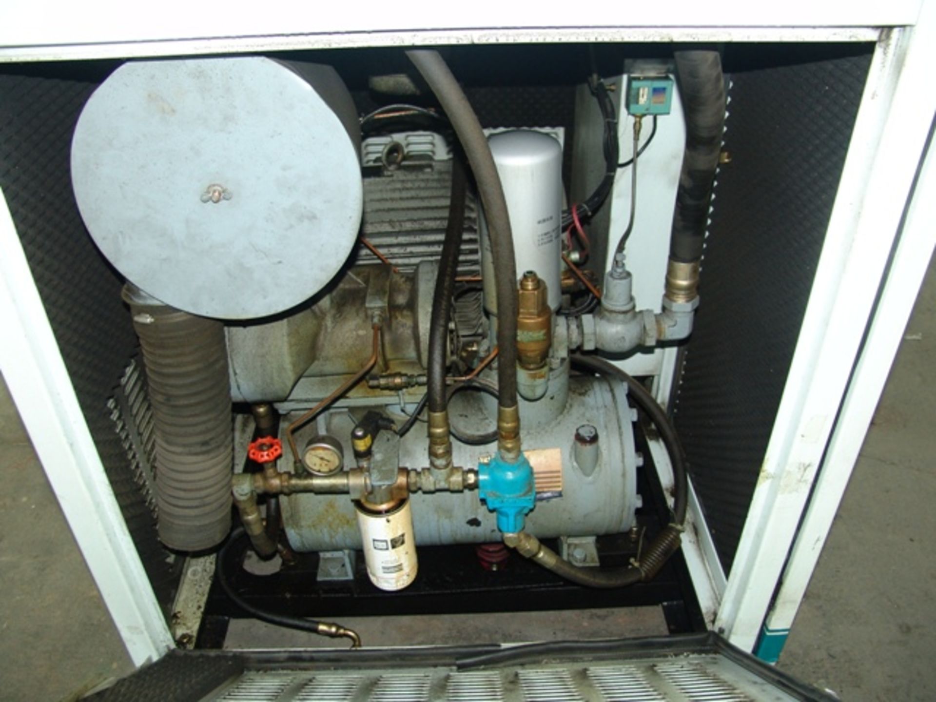 50 HP Rotary Screw Air Compressor  - RIGGING AND HANDLING FEES: $140 - Image 2 of 7
