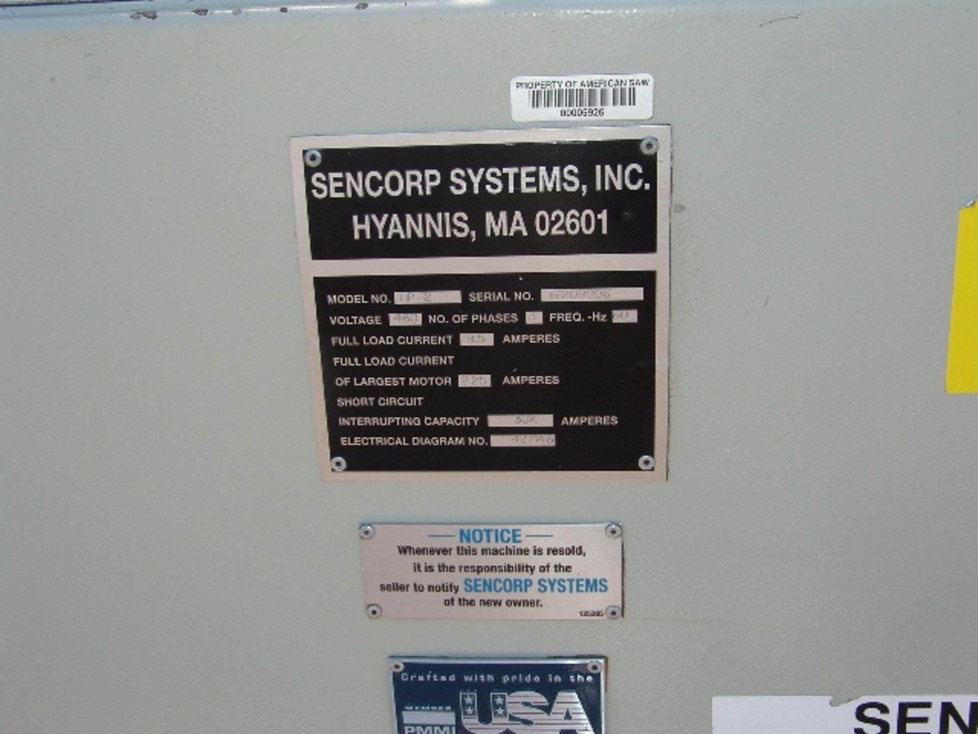 Sencorp HP-12 Inline Blister Sealer Tray Sealer  - RIGGING AND HANDLING FEES: $330 - Image 9 of 18