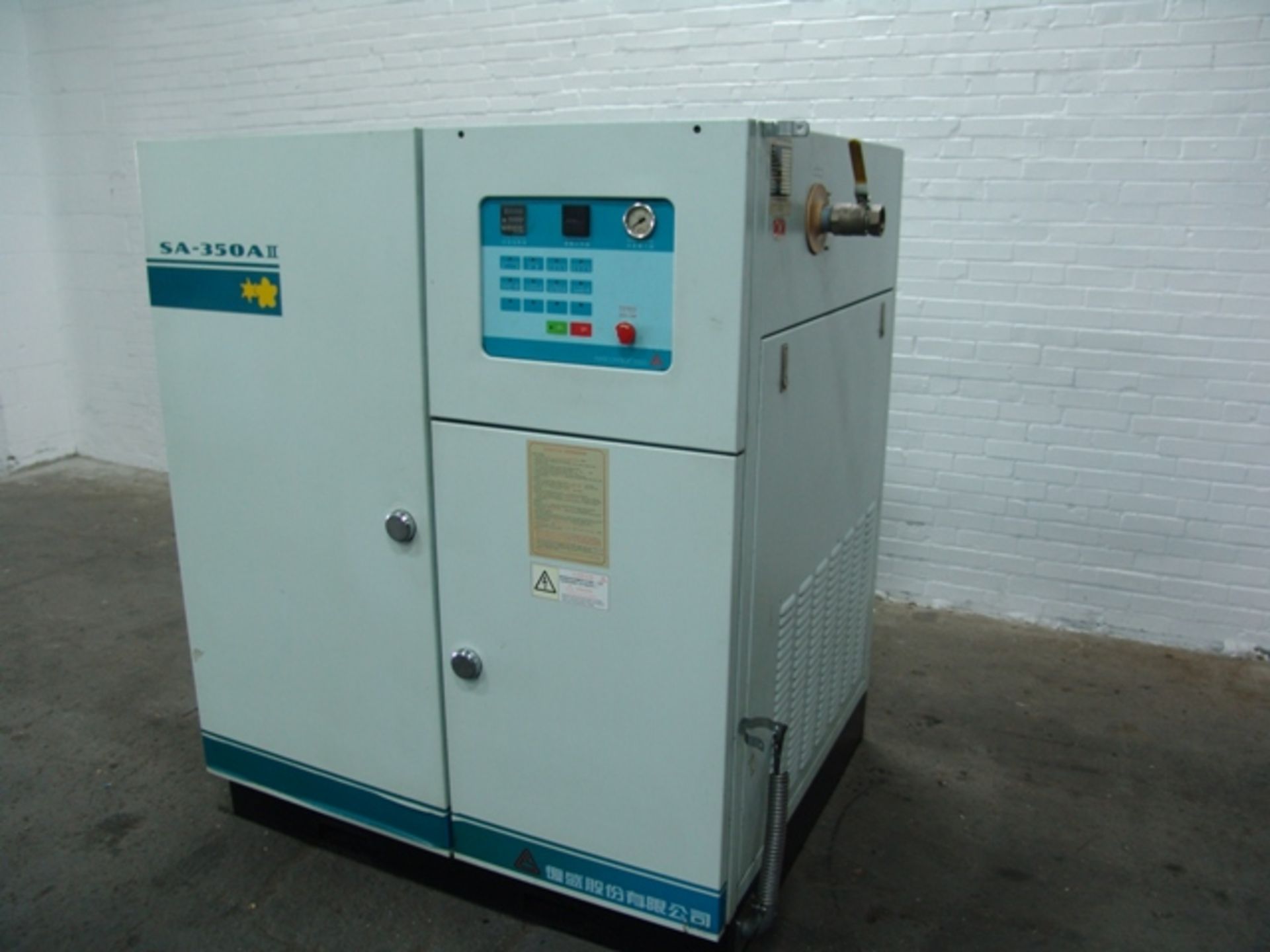 50 HP Rotary Screw Air Compressor  - RIGGING AND HANDLING FEES: $140 - Image 7 of 7