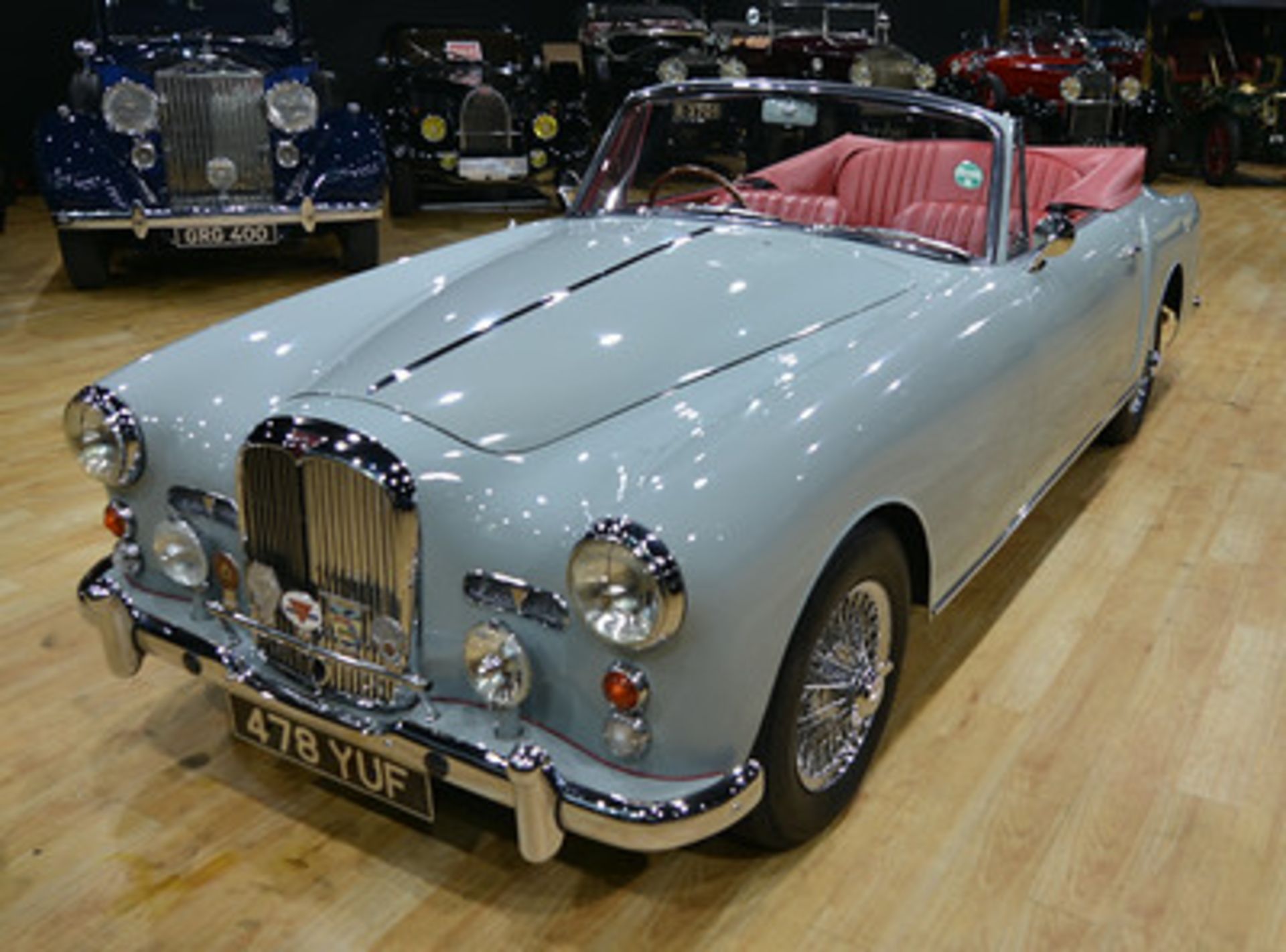 1960 Alvis TD21 Convertible.  Chassis Number: 26219 
Registration number: 478YUF  Recipient of a