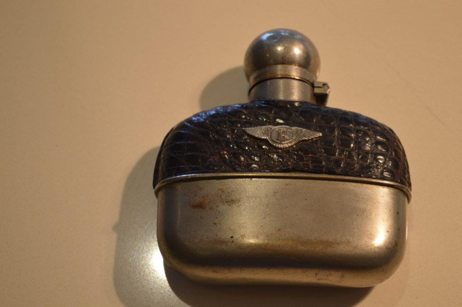 A wonderful Bentley hip flask that is thought to have been provided as a gift with the delivery of a - Image 3 of 4