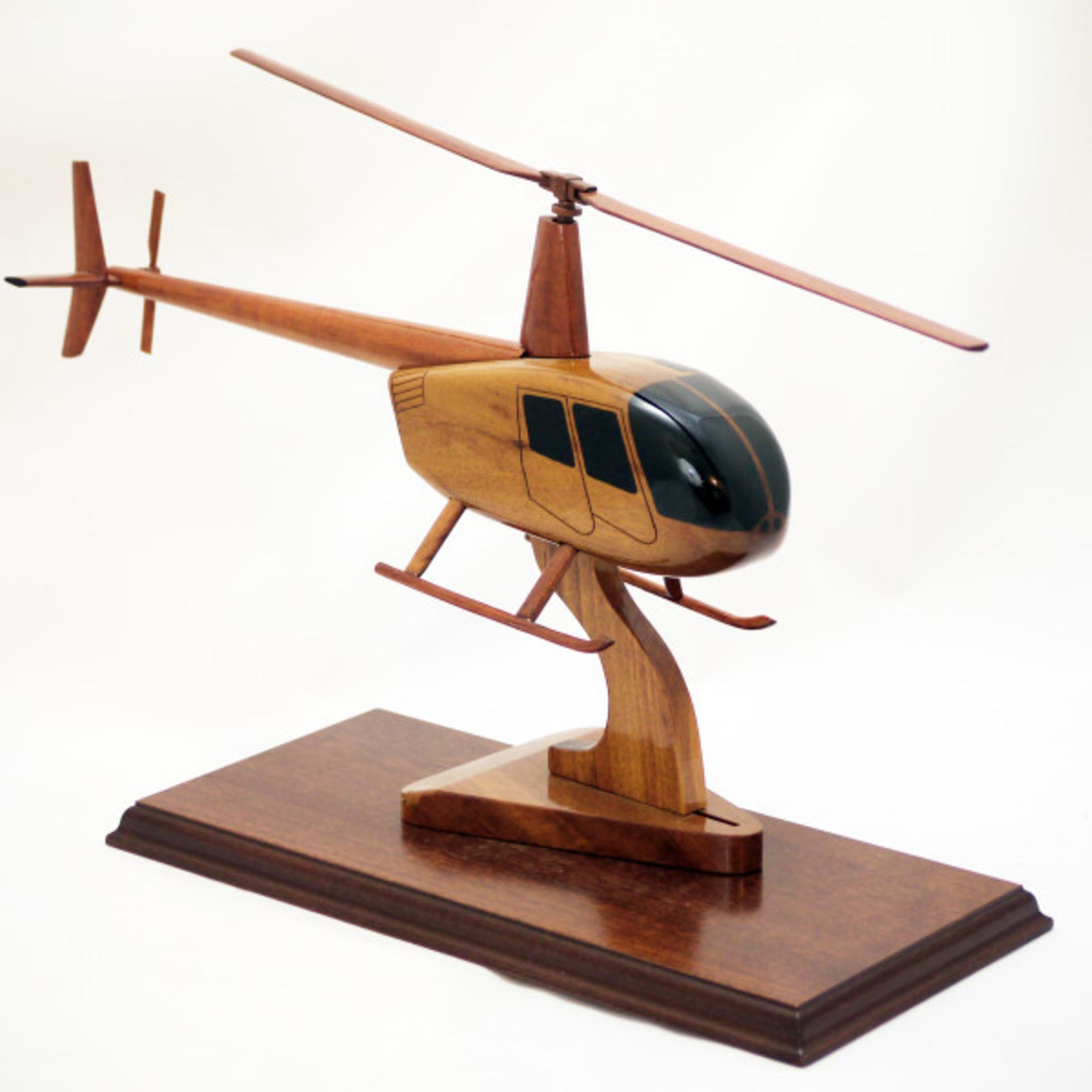 R44 -WOODEN HELICOPTER MODEL