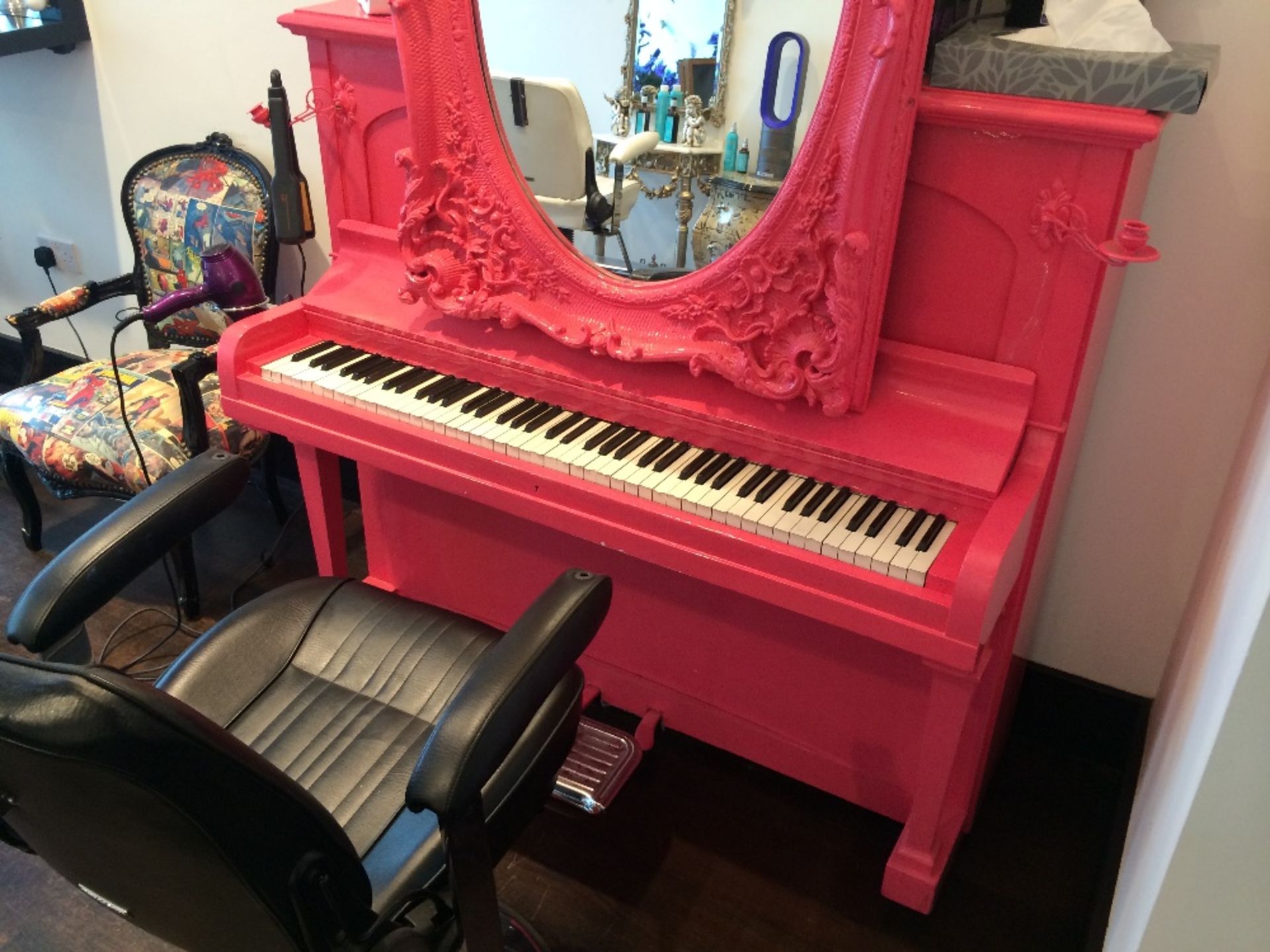 Painted John Ellis London Upright Piano