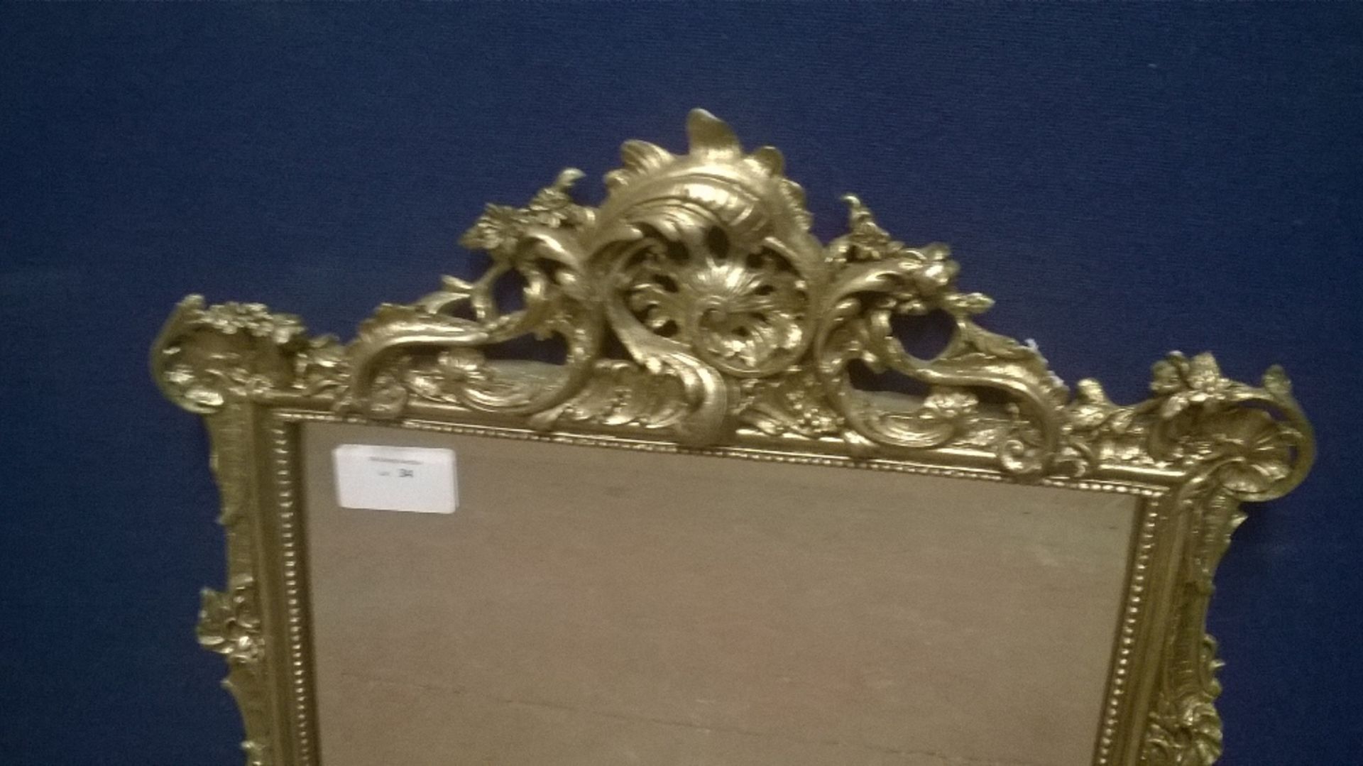 Ornate Gilt Effect Metal Framed Mirror - Image 4 of 4