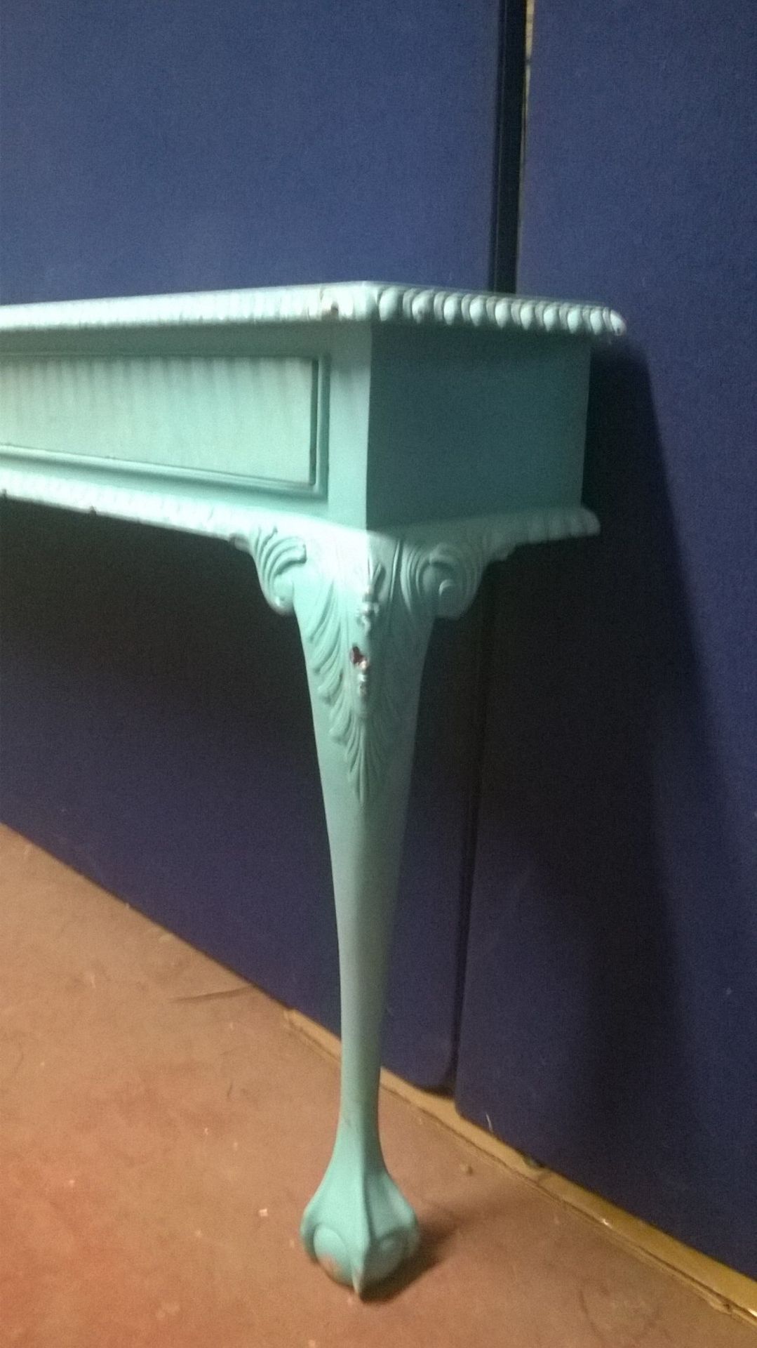 Shabby Chic Painted Wooden Salon Styling Station / Console Table - Image 3 of 7