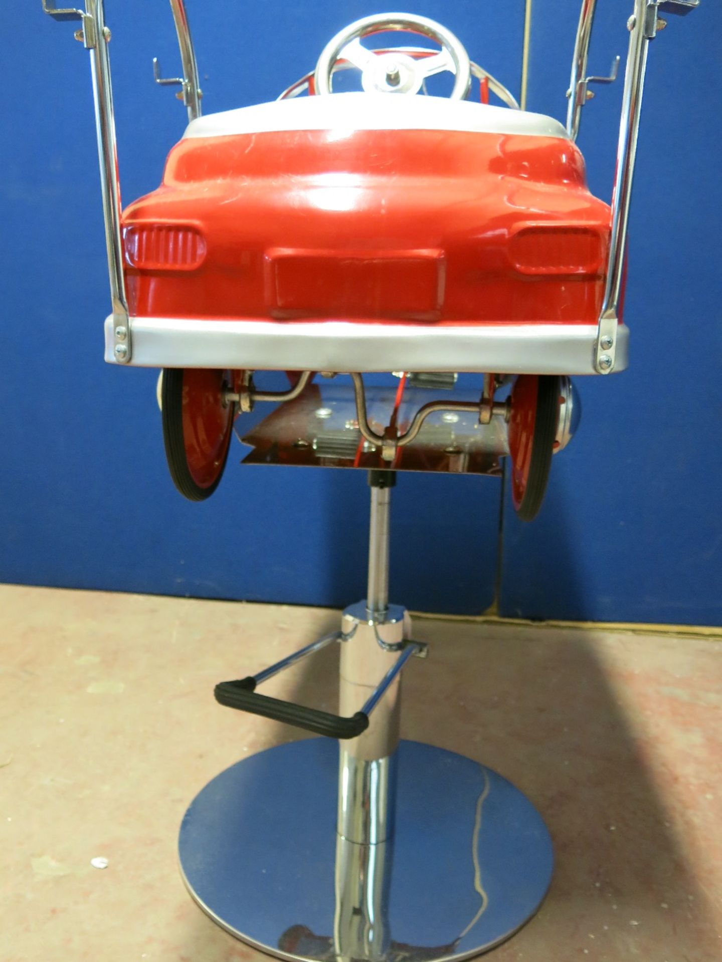 American Classic Comet Fire Fighters Metal Pedal Cart Children Hair Salon Chair - Image 8 of 12