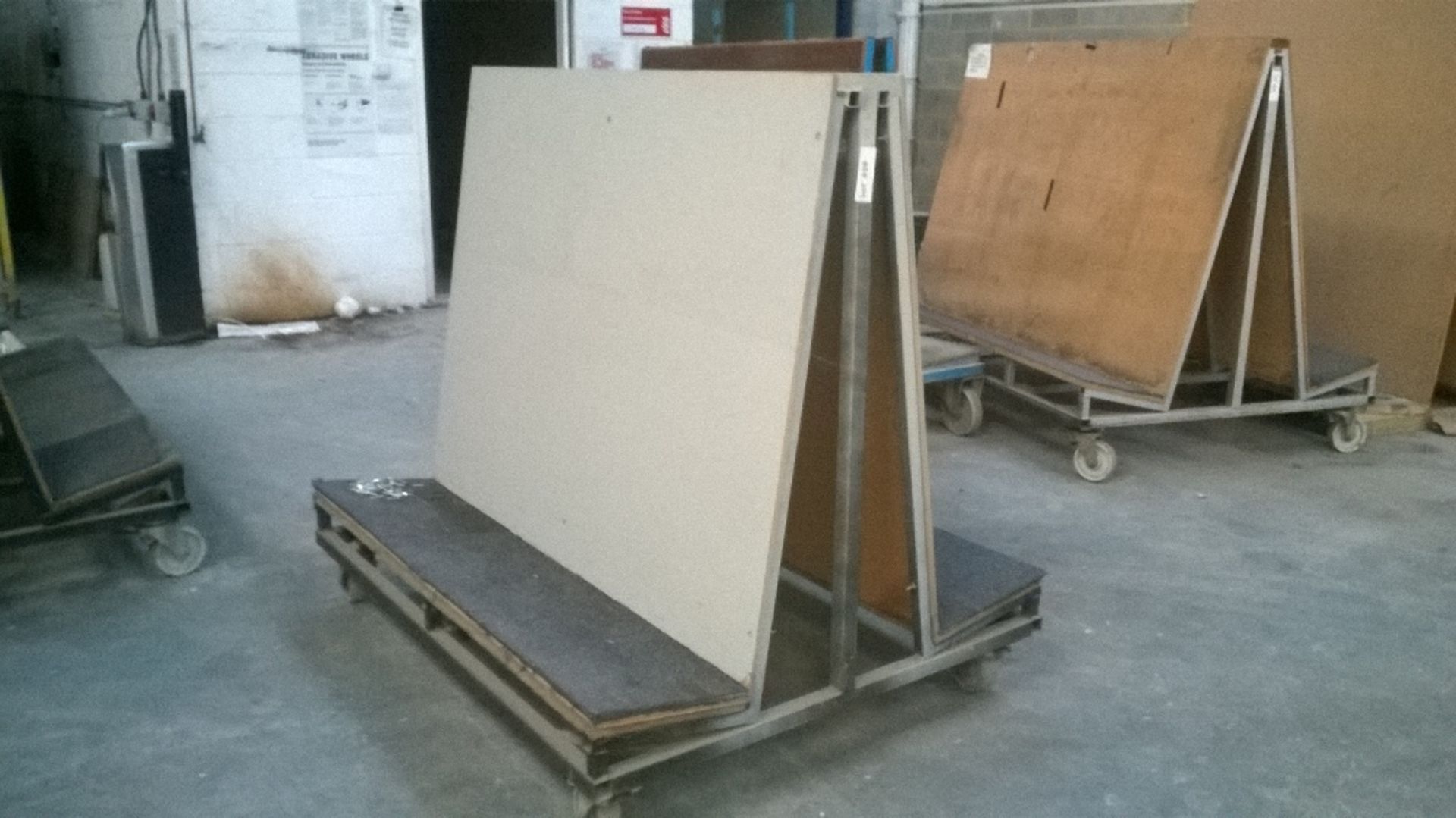 A Frame Mobile Glass Trolley