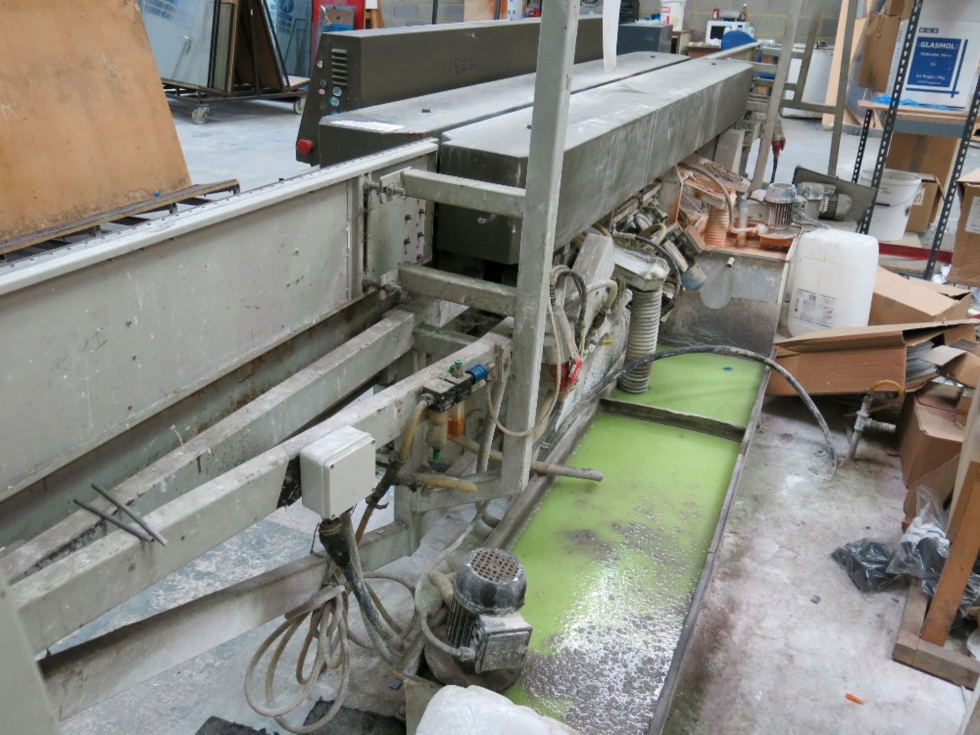 Schiatti Angelo FPS-15-RS straight line glass edging machine, 1996 NOT 2008 - Image 8 of 8