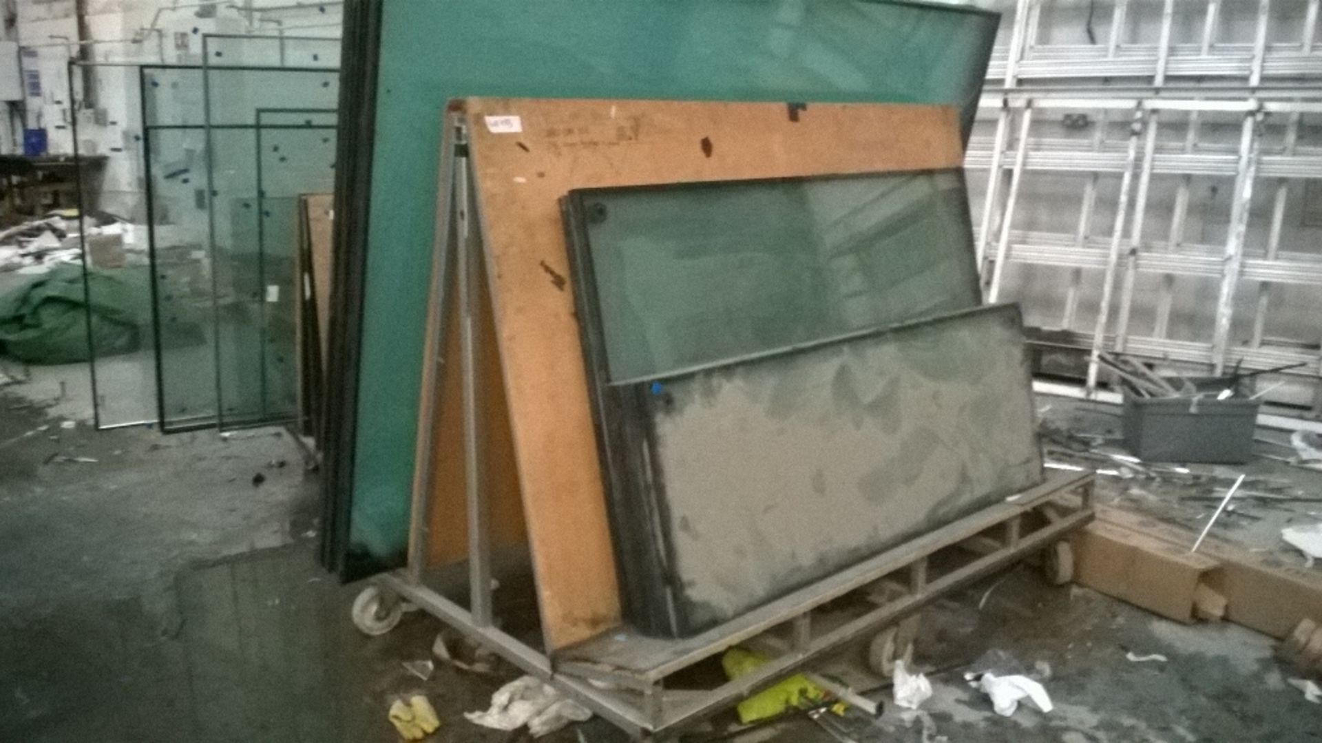 A Frame Mobile Glass Trolley