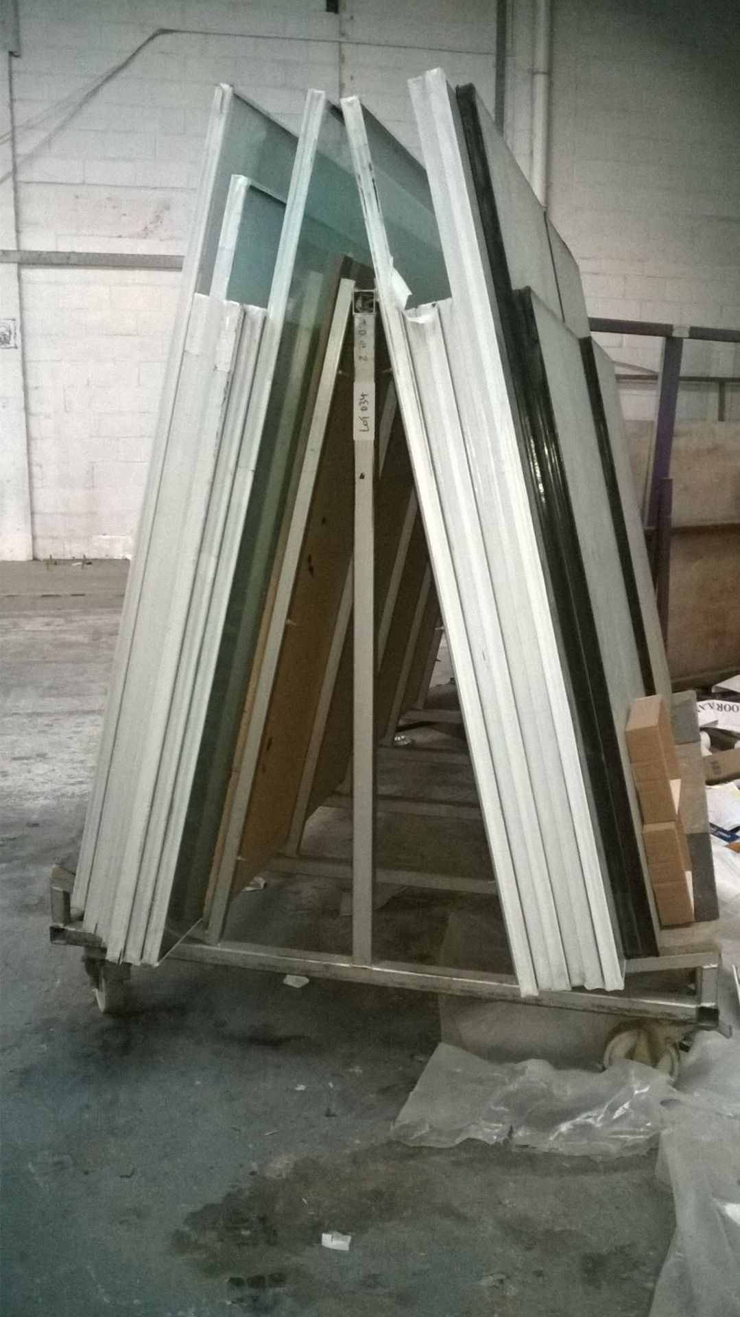 A Frame Mobile Glass Trolley