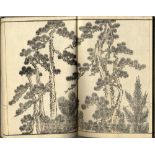 Hokusai, Katsushika  1760-1849  Ehon (24 x 16,5 cm, dat. 1877)  "Denshin gakyo" erste Auflage