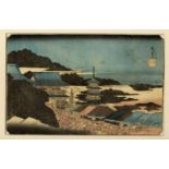 Hiroshige, Utagawa  1797-1858  Landschaft (Oban, yokoe, um 1840)  Aus einer Serie mit Ansichten