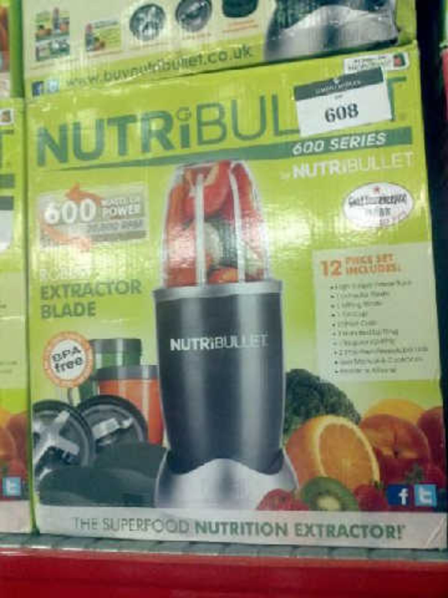 6 BOXED NUTRIBULLET 600 SERIES NUTRITION EXTRACTORS