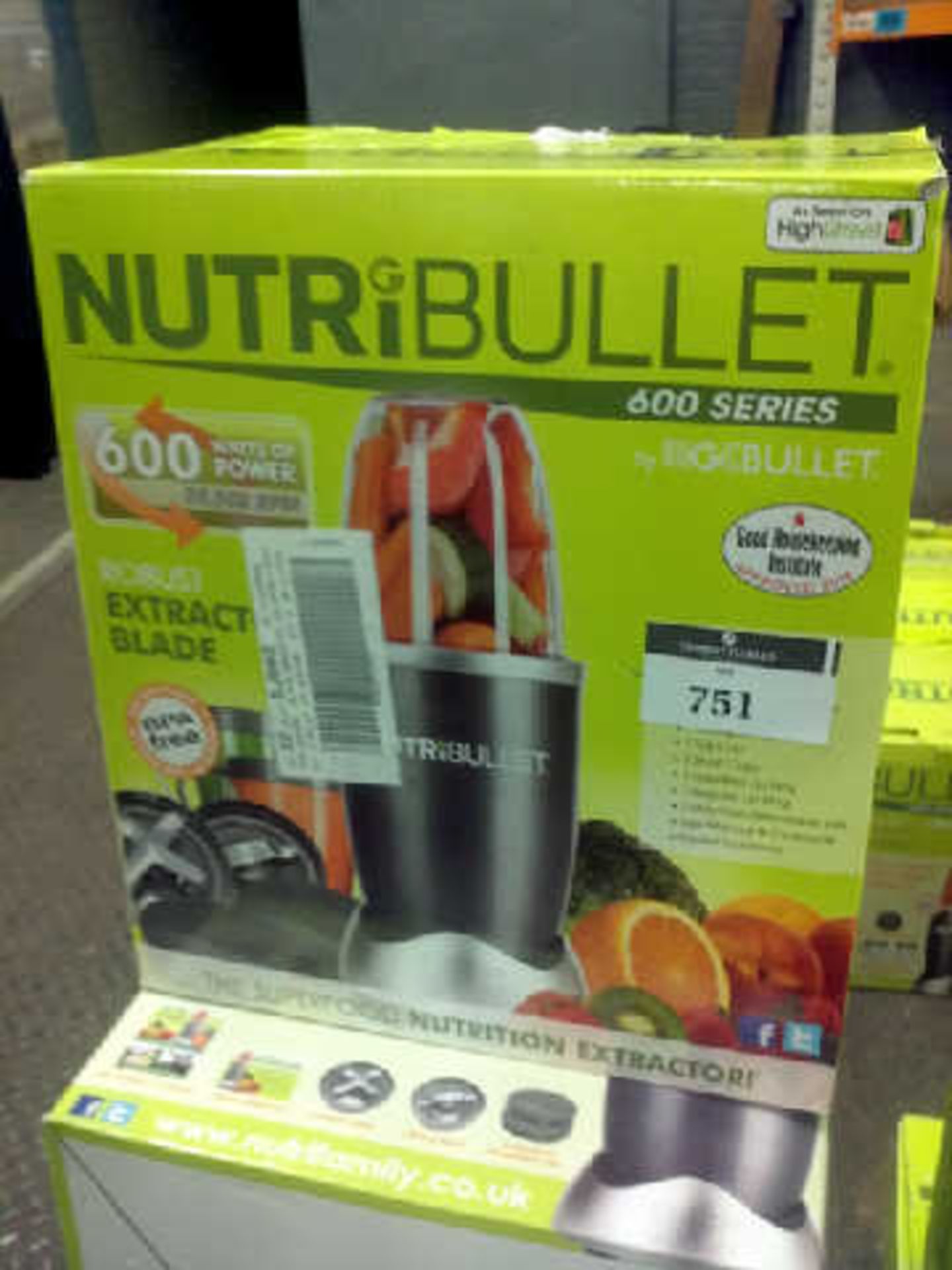 6 BOXED NUTRI BULLET 600 SERIES NUTRITION EXTRACTORS