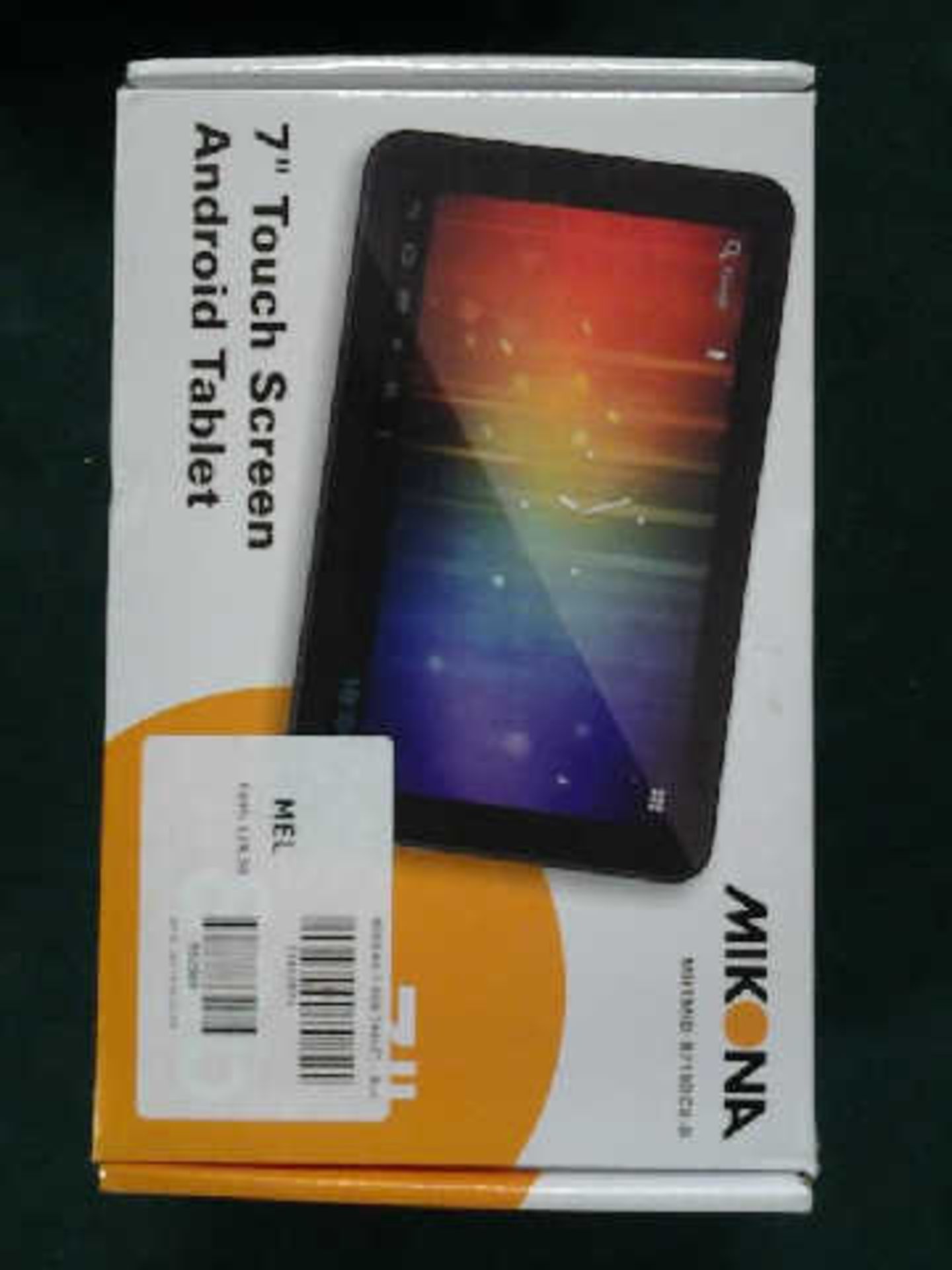 2 BOXED MIKONA 7" 8GB TOUCH-SCREEN ANDROID TABLETS.