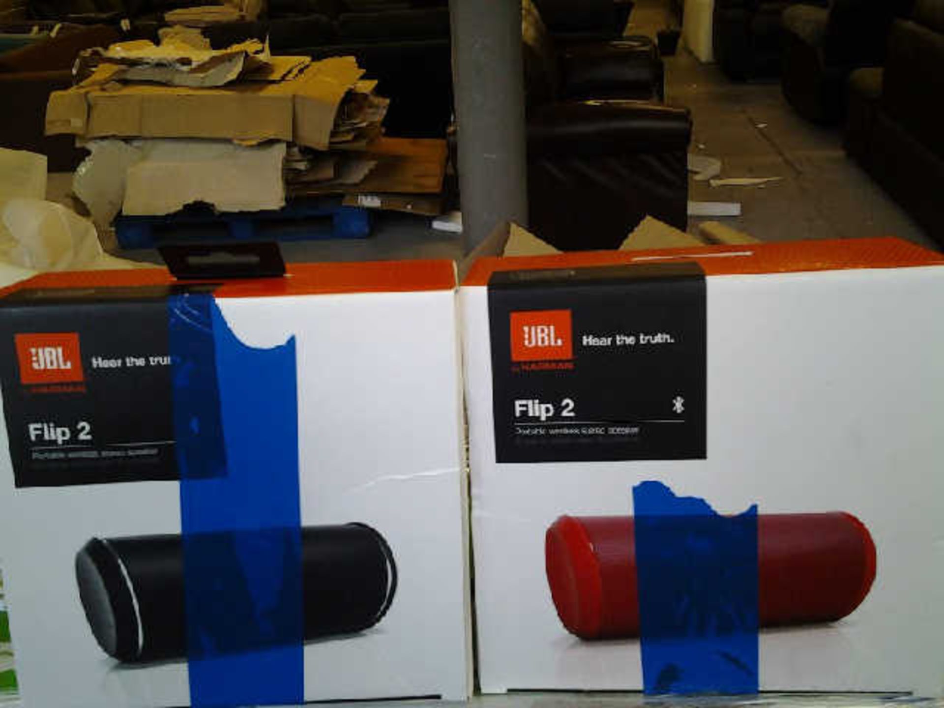 2 X JBL FLIP 2 PORTABLE WIRELESS STEREO SPEAKER - Image 3 of 3