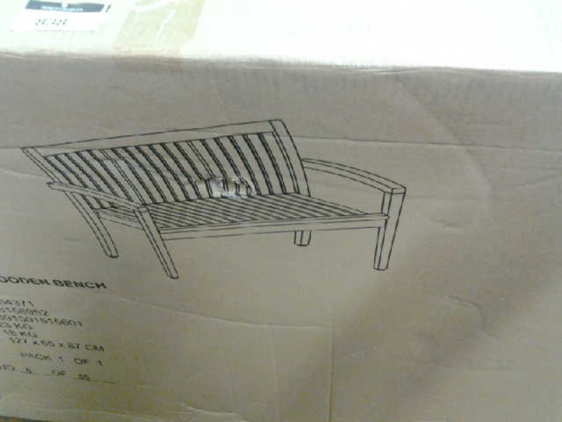 BOXED PORTO WOODEN BENCH - Image 3 of 5