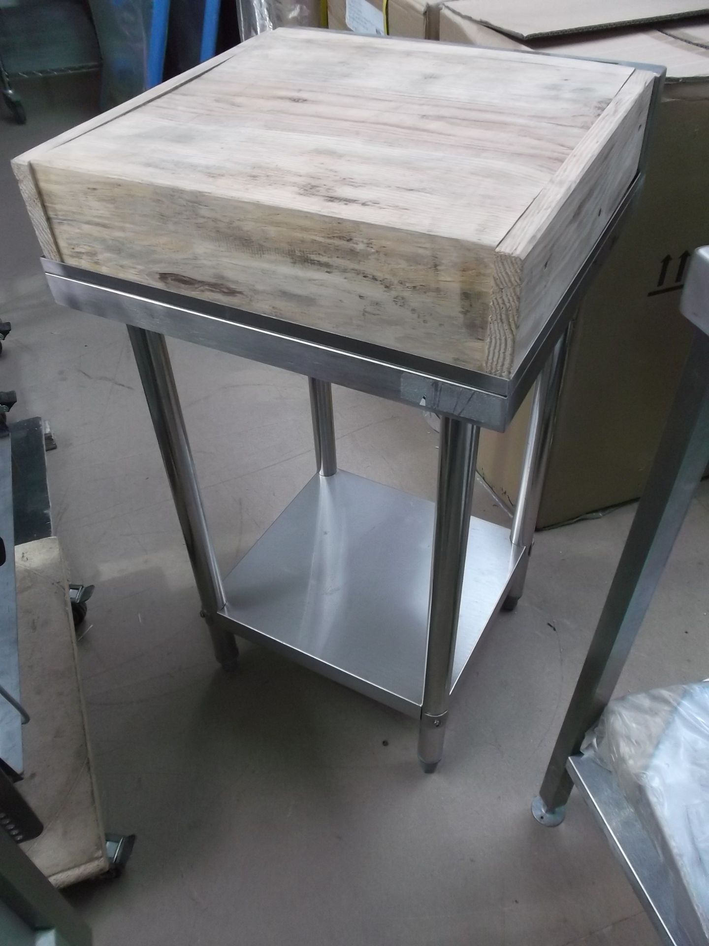 Industrial Butchers Block with Stand.(Boxed) - Image 2 of 2