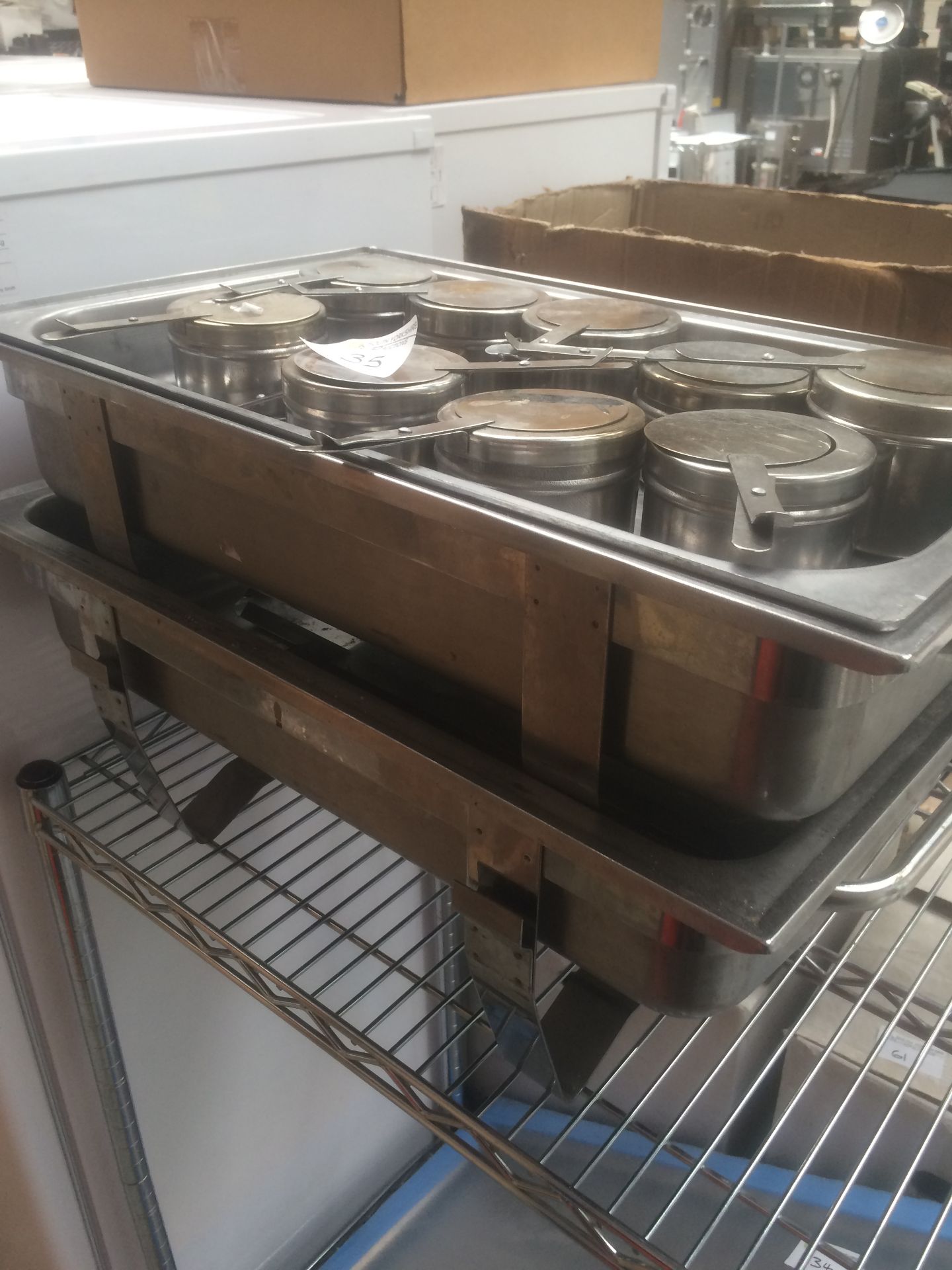 2 chafing dishes and 9 burner holders - Image 3 of 3