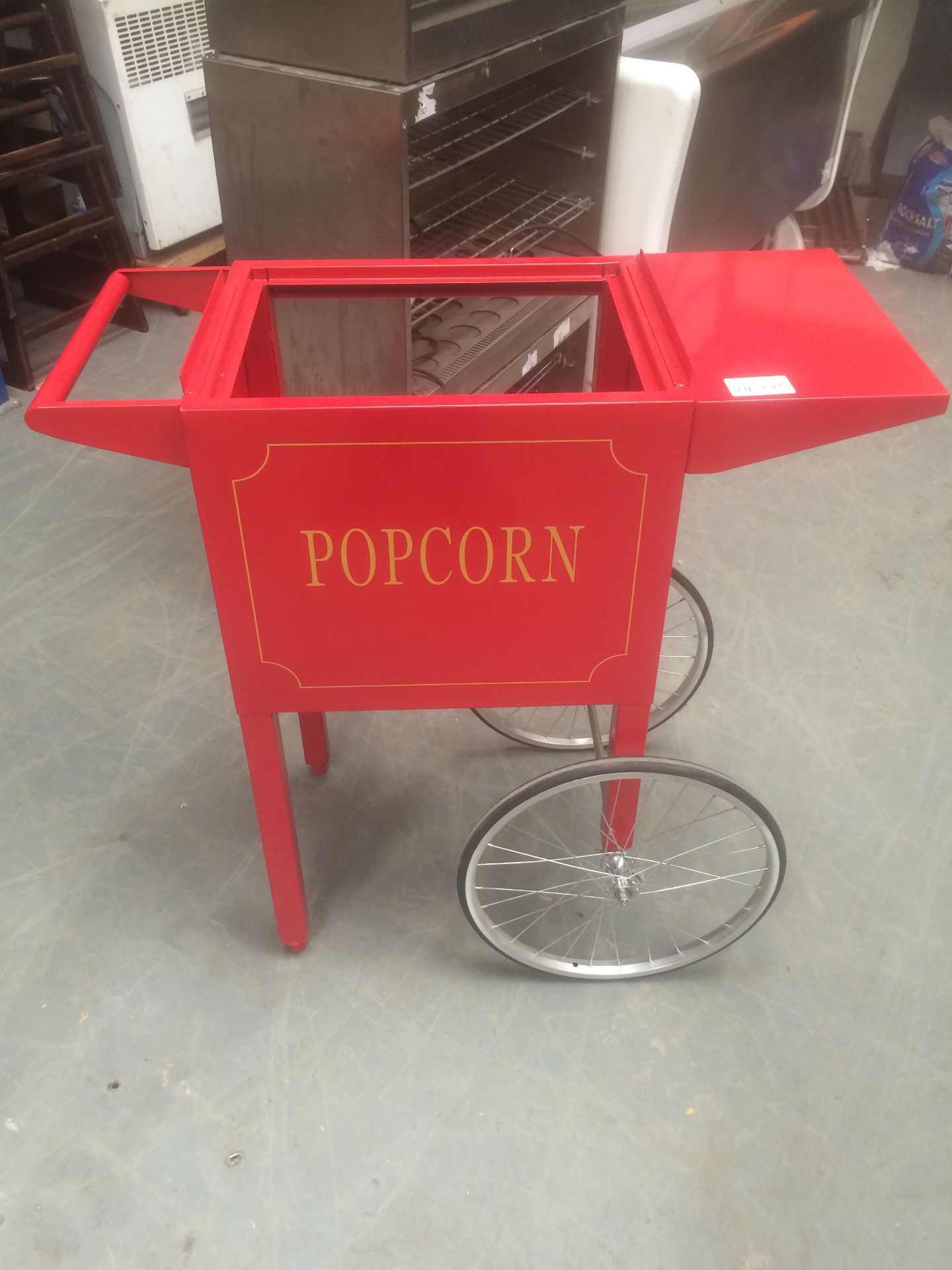 Popcorn machine cart