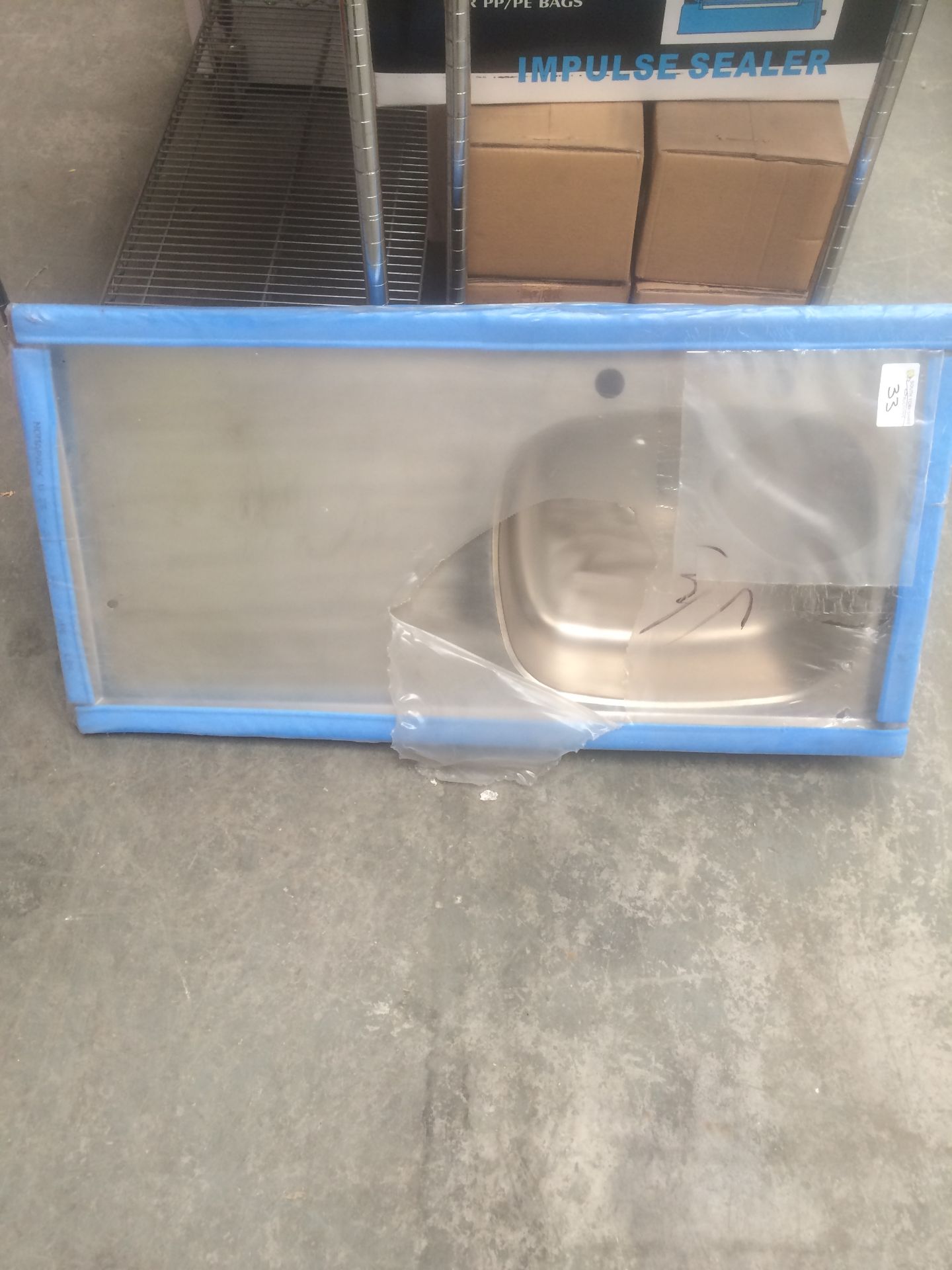 New sissons inset sink top single bowl left hand drainer 1000mmX500mm