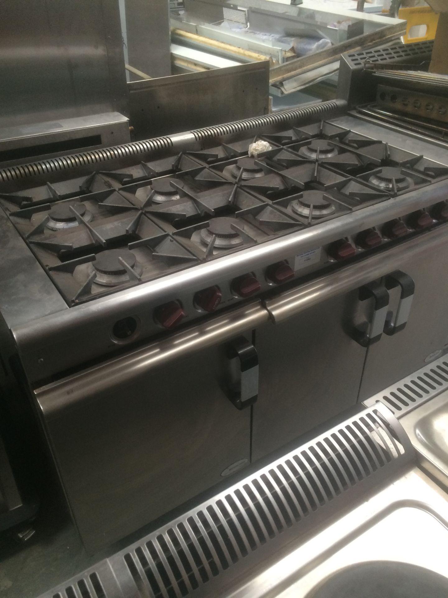 8 Burner Gas Oven Range with Flame Failure Device