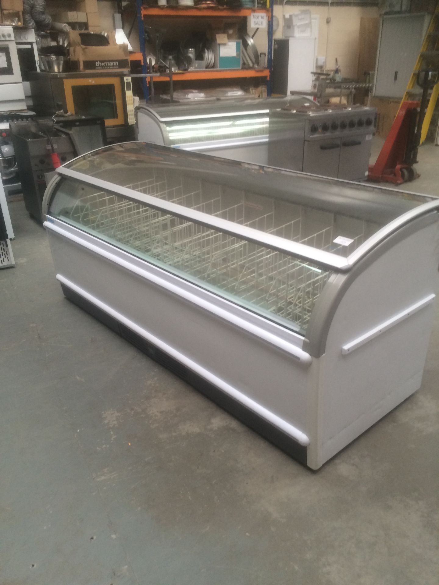 Novum Arran Glass Top Freezer. 2300mm long,