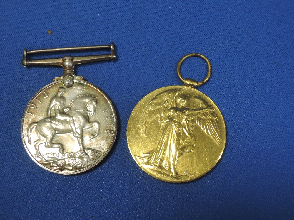 A pair of World War 1 medals, to 111373 Pte B Clark, Tank Corps - Image 2 of 3