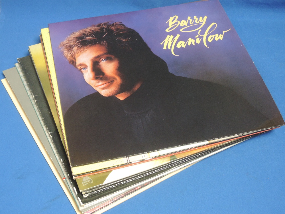 A selection of Barry Manilow LP records