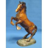 A Beswick figure modelled as a Rearing Welsh Cob, brown 1014
