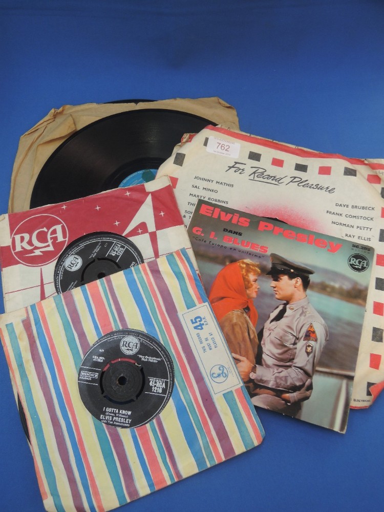 A selection of Elvis 78 and 45rpm singles