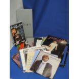 A selection of Barry Manilow singles, Cds and brochures etc