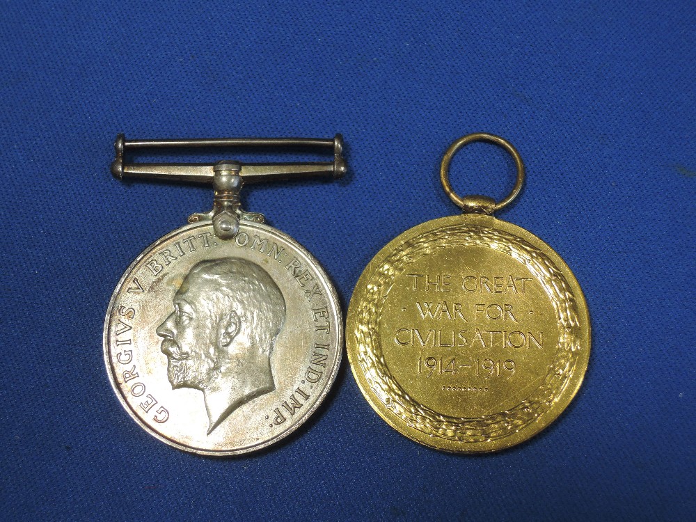 A pair of World War 1 medals, to 111373 Pte B Clark, Tank Corps - Image 3 of 3