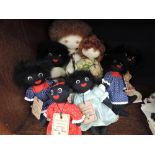 A selection of Robin Rive ragdolls and gollys including; Little Cherry, Miss Golly Malone, Lucie,