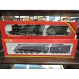 Two Hornby 00 gauge locos and tenders, 4-6-0 Albert Hall boxed R759 and 4-6-0 Golden Fleece boxed