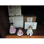 Three Zampiva porcelain figures; Grenada Girl, Jamaica Girl and Ben, boxed and a Zampiva porcelain