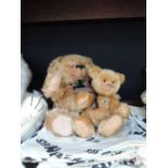 A 9' Steiner brown mohair teddy bear having jointed body, named 'matti', limited edition 4/100 and