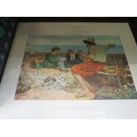 A print after Millais 'the boyhood of Raleigh'