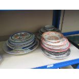 A selection of decorative oriental plates